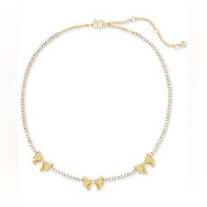 Kate Spade Wrapped In A Bow Tennis Necklace